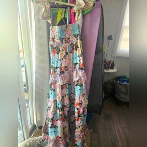 Celia B Flutter Sleeve Maxi Dress Size XL